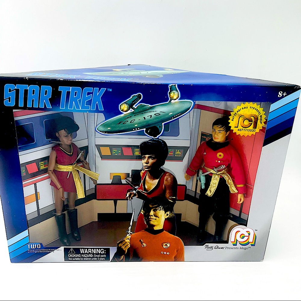 Star Trek Mego Sulu & Uhura Mirror Mirror Set 8" Figures LIMITED EDITION!